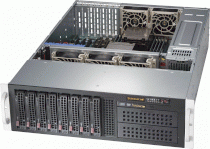 Server Supermicro SuperServer 6037R-72RFT+ 3U Rackmount Barebone LGA 2011 DDR3 1600 (Intel Xeon E5-2600 series, RAM Up to 1.5TB ECC DDR3, HDD 8x 3.5" Hot-swap Drive Bays and 2x 5.25" Peripheral Drive Bays, 1280W)