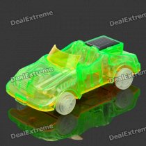 Solar Powered Sport Car Toy - Green + Yellow