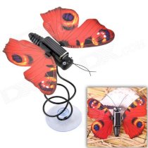 CHEERLINK DIY Creative Solar Simulation Butterfly Educational Toy - Red + Black