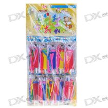 Long Balloon Assortment + Balloon Pump - Assorted Color (100-Pack)