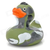 Funny Floating Duck Bath Toy for Baby / Kid - Camouflage Green + Orange + Grey