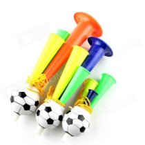 2014 Brazil World Cup Mini Fans Horn Three Tubes Speaker - Red + Green + Yellow (3 PCS Family Kit)