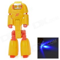 D3226B Transformers Style Blue LED Flashlight - Yellow + Red