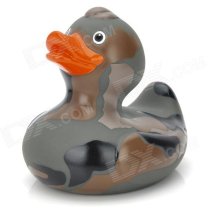 Duck Style Baby Floating Resin Shower Toy - Camouflage Brown