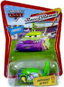Disney / Pixar Cars Movie 1:55 Die Cast Car Series 4 Race-O-Rama Impound Wingo Chase Piece