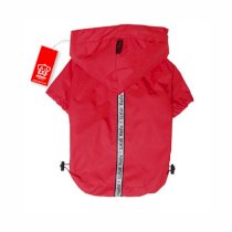 Base Jumper Raincoat Wind Breaker by Puppia - Red