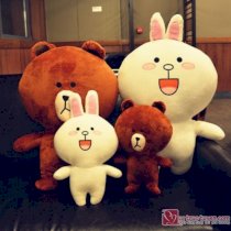 Gấu bông Brown và thỏ bông Cony