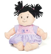 Baby Stella Black Hair Soft Nurturing First Baby Doll