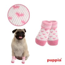 Angel Heart Dog Socks by Puppia - Pink