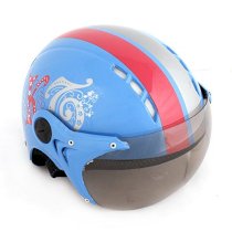 Mũ bảo hiểm có kính HKT 060 màu xanh (tem CR)