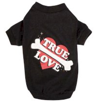 Casual Canine True Love Dog T-Shirt - Black