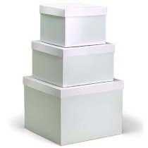 White Gift Boxes with Lids