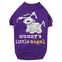 Dog is Good Mummy's Little Angel Dog T-Shirt - Purple