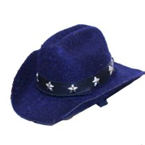 Dog Cowboy Hat - Blue