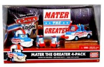 Disney / Pixar CARS TOON Exclusive Die Cast Car 4Pack Mater The Greater Mater the Greater, Lug, Nutty & High Dive Mater 