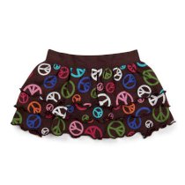 East Side Collection Peace Out Ruffle Dog Skirt