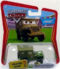 Disney / Pixar Cars Movie 1:55 Die Cast Car Saluting Sarge Chase Piece