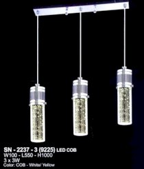 Đèn thả pha lê 3 bóng Sano SN - 2237 - 3 (9225), LED COB