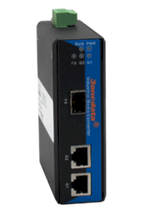 Bộ chuyển đổi quang điện 3onedata Media Converter Công Nghiệp IMC102GT Media Converter Công Nghiệp 1 Cổng Quang SFP + 2 Cổng Giga Ethernet