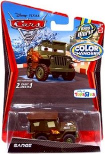 Disney / Pixar Cars 2 Movie 155 Exclusive Color Changers Sarge