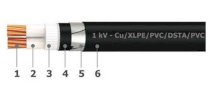 Cáp ngầm 2 ruột Goldcup CEVV-ST 2x4