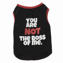 Charlie's You're Not the Boss of Me T-Shirt - Red/Black