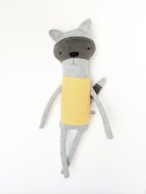 Plush Raccoon Friend- Finkelstein's Center Handmade Creature