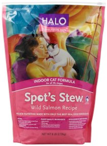 Halo Spot's Stew Natural Dry Cat Food, Indoor Cat, Wild Salmon Recipe, 6-Pound Bag