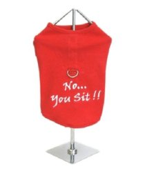 No… You Sit! Harness Shirt - Red