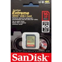 SDHC Sandisk Class 10 - Extreme 400X 16GB
