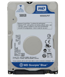 Western Digital Blue 500GB - 5400rpm - 8MB Cache - Sata 6.0 Gb/s (WD5000LPVT)