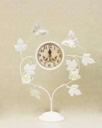 Đồng hồ sắt hoa lá để bàn DH242 (S009B)
