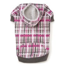 Rad Plaid Dog Hoodie - Charcoal