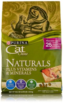 Cat Chow Naturals Plus Vitamins and Minerals, 3.15 Pounds