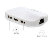 Kanex USB3GBIT3X DualRole USB 3 Gigabit Ethernet + 3-Port Hub 