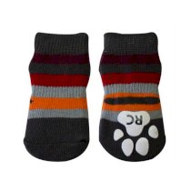 Gray Stripes PAWks Dog Socks