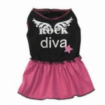 Ginger's Rock Diva Dress - Black/Hot Pink