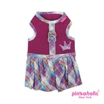 Dainty Flirt Dog Harness Dress by Pinkaholic - Purple