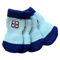 Home Comfort Traction Control Dog Socks - Blue