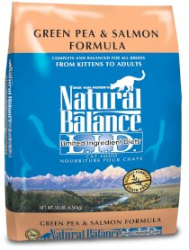Natural Balance Dry Cat Food, Limited Ingredient Pea and Salmon Recipe, 10 Pound Bag