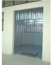 Rèm cửa PVC kho lạnh có gân sóng Quang Minh QMKL6