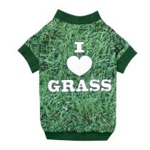 Photo Real Dog T-Shirt - Grass