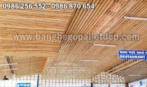 Gỗ thông pallet ốp trần OT003