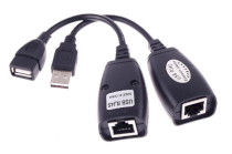 USB-over-RJ45 USB 2.0 Power Boosted Extension Adapters 45m