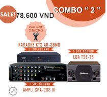 Dàn Karaoke AR02 (Micro AR-301 III, Karaoke KTS AR-36MD, Ampli SPA 203 III, Loa TSE T5)