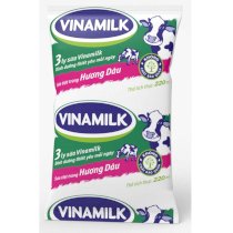 Sữa tiệt trùng Vinamil hương dâu gói 220ml