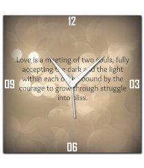 Amore Love Is A Meeting Wall Clock