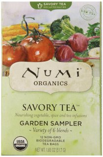 Numi Organic Savory Tea Garden Sampler Pack, 12 Count (Total Net Wt. 1.83 oz)
