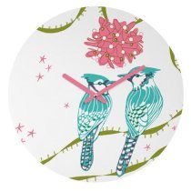 DENY Designs Betsy Olmsted Holiday Birds Wall Clock