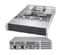 Server Supermicro SuperServer 6028U-TR4+ (Black) (SYS-6028U-TR4+) E5-2609 v3 (Intel Xeon E5-2609 v3 1.90GHz, RAM 4GB, 1000W, Không kèm ổ cứng)